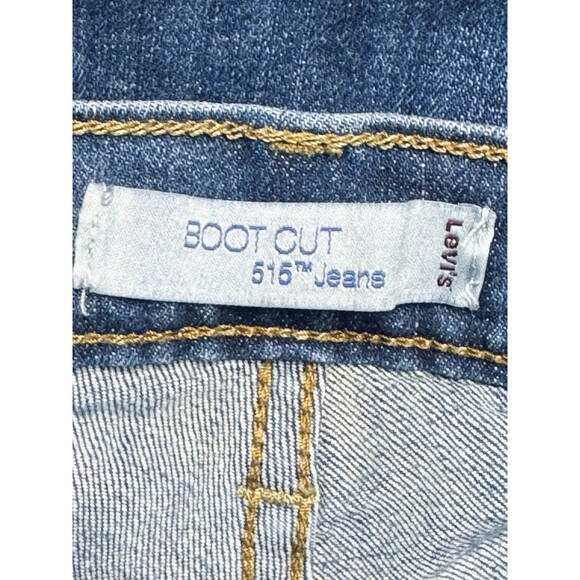 Levi's 515 Jeans Women's size 16 Red Tab Denim Medium Wash Boot Cut Flap Pocket - Picture 6 of 8